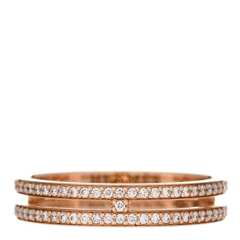 HERMES 18K Rose Gold Diamond Ariane Wedding .